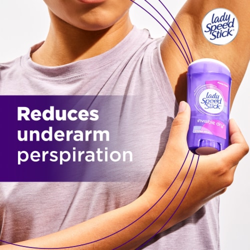 Lady Speed Stick Invisible Dry Shower Fresh Antiperspirant Deodorant Stick Perspective: left