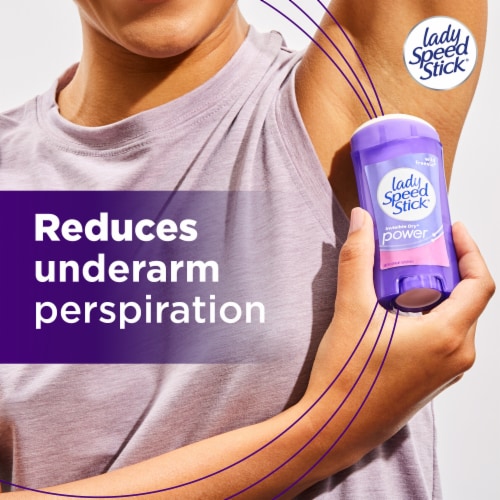 Lady Speed Stick Invisible Dry Power Antiperspirant Deodorant Wild Freesia Perspective: left