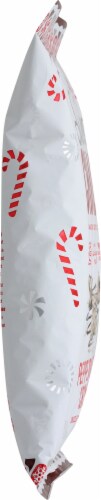 Sweet Chaos Peppermint Crunch Drizzled Popcorn Perspective: left