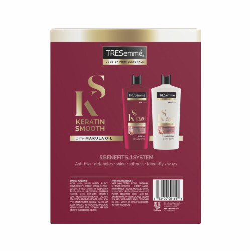 TRESemme® Keratin Smooth Shampoo & Conditioner Twin Pack Perspective: left