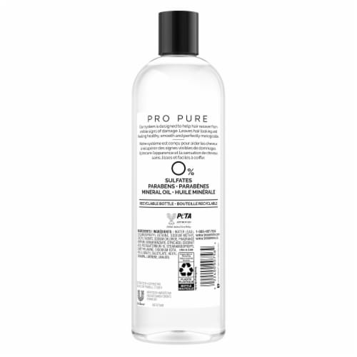 TRESemmé Pro Pure Damage Recovery Shampoo Perspective: left