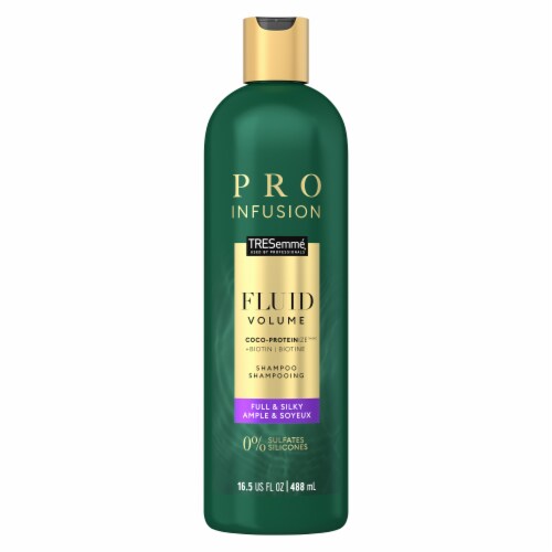 TRESemmé Cruelty-Free Pro Infusion Fluid Volume Shampoo Perspective: left