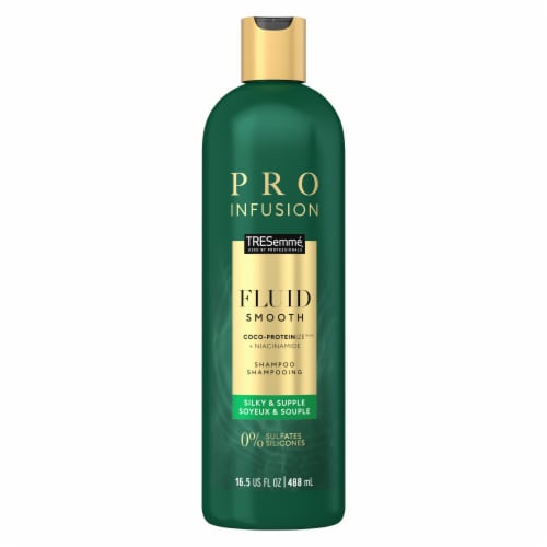 TRESemmé Cruelty-Free Pro Infusion Fluid Smooth Sulfate-Free Shampoo Perspective: left