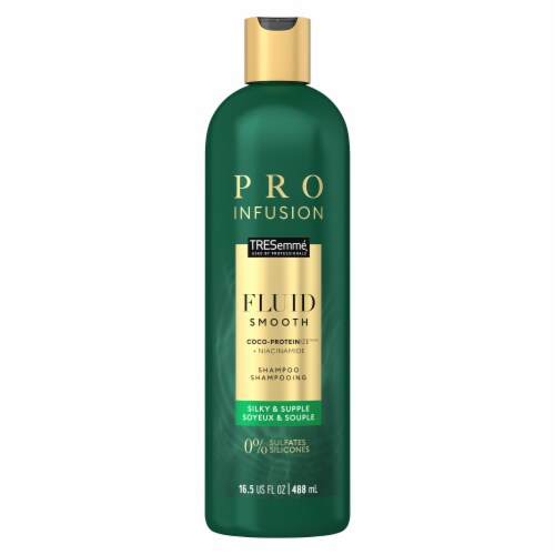 TRESemmé Cruelty-Free Pro Infusion Fluid Smooth Sulfate-Free Shampoo Perspective: left