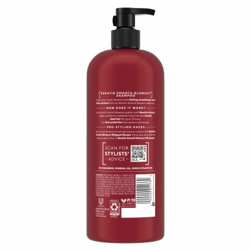 TRESemmé Keratin Smooth Shampoo Perspective: left