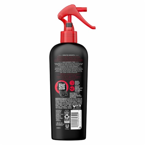 TRESemmé Heat Spray Keratin Smooth for Taming Frizz & Reducing Breakage, with Protection up to 450° Perspective: left
