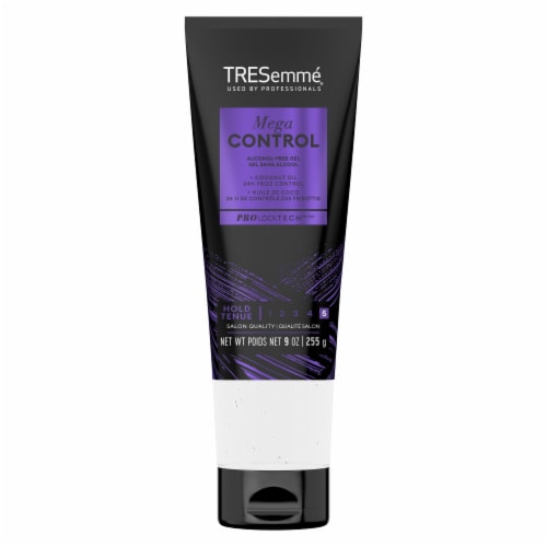 TRESemmé Hair Gel, Mega Control for Frizz Control with Coconut Oil, Alcohol-Free Perspective: left