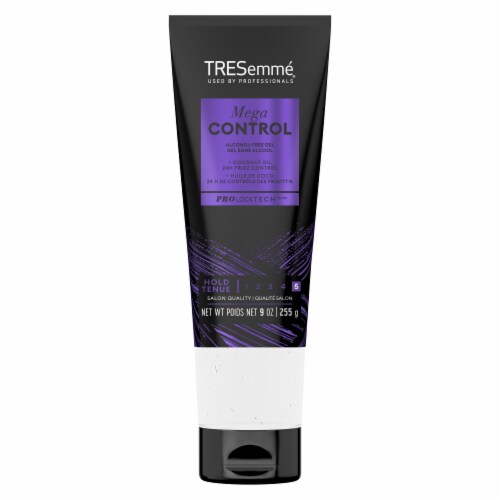 TRESemmé Hair Gel, Mega Control for Frizz Control with Coconut Oil, Alcohol-Free Perspective: left