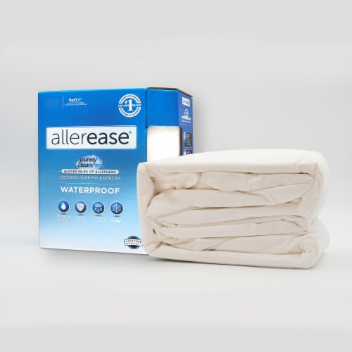 Allerease Maximum Mattress Protector - Queen, White