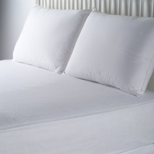 Rest Right Waterproof Fitted Mattress Protector Perspective: left
