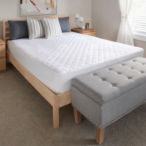 Sealy Luxury Cotton Mattress Pad Perspective: left