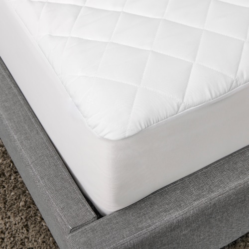 Sealy 300 Thread Count Mattress Pad - White Perspective: left