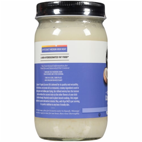Spectrum Organic Refined Coconut Oil Perspective: left