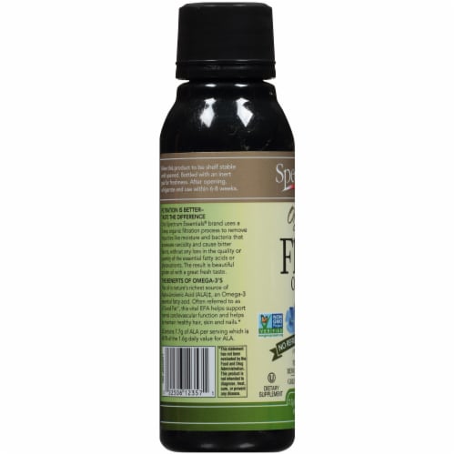 Spectrum Essentials® Organic Flax Oil Perspective: left