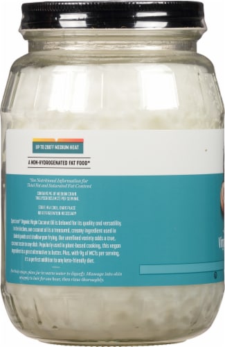 Spectrum™ Culinary Organic Unrefined Virgin Coconut Oil Perspective: left