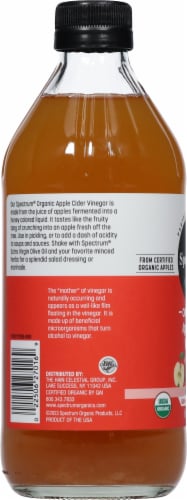 Spectrum® Organic Unfiltered Apple Cider Vinegar Perspective: left
