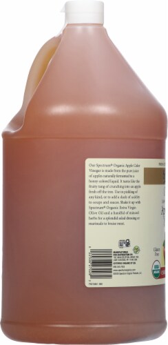 Spectrum Naturals Organic Raw Unpasteurized Apple Cider Vinegar Perspective: left