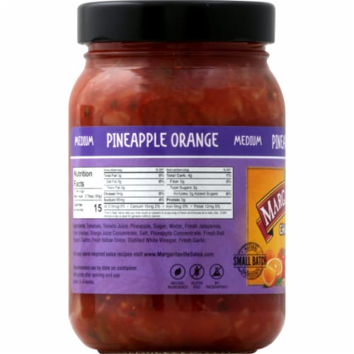 Margaritaville® Medium Chunky Pineapple Orange Salsa Perspective: left