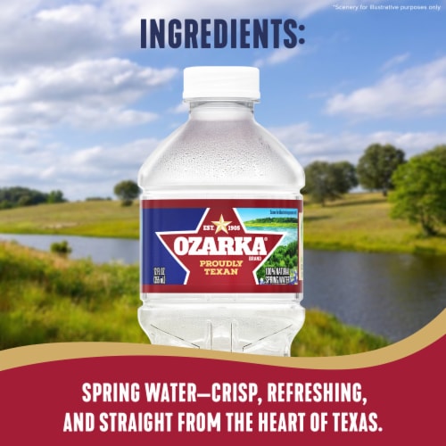 Ozarka 100% Natural Spring Bottled Water Perspective: left