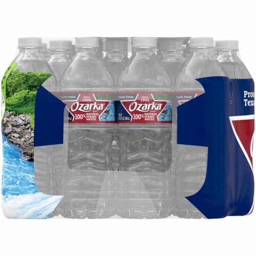 Ozarka 100% Natural Spring Water 28 Bottles Perspective: left