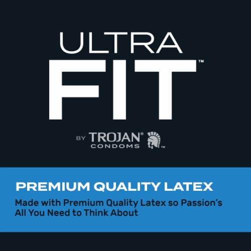 Trojan Ultra Fit Bare Feel Latex Condoms Perspective: left