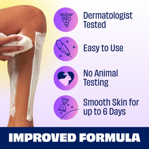 Nair Hair Remover Body Cream Nourishing Oatmilk and Vanilla Perspective: left