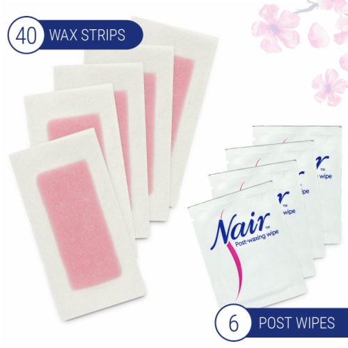 Nair Wax Ready Strips for Legs & Body Perspective: left