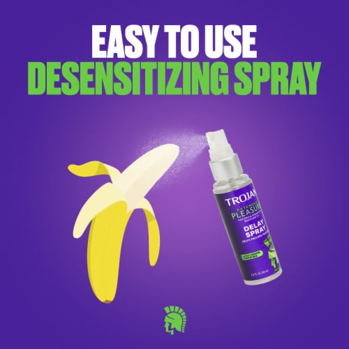 Trojan™ Extended Pleasure Delay Spray Perspective: left