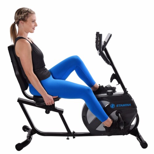 Stamina Products 1346 Stationary Magnetic Resistance Recumbent Exercise Bike Perspective: left