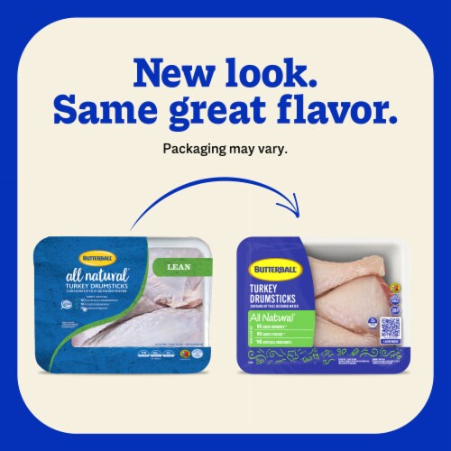Butterball® All Natural Lean Turkey Drumsticks Tray Perspective: left