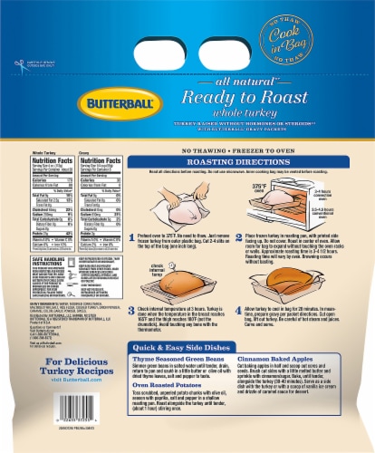 Butterball Ready to Roast Frozen Whole Turkey, 12 lbs - Harris Teeter