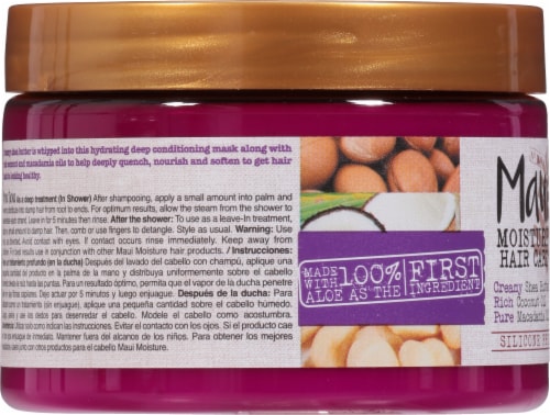Maui Moisture Heal & Hydrate + Shea Butter Hair Mask Perspective: left