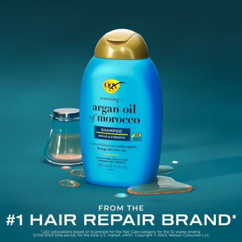 OGX Renewing + Argan Oil Of Morocco Repairing Shampoo Perspective: left