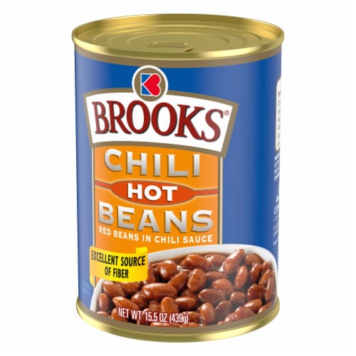 Brooks Chili Beans Canned Red Beans In Chili Sauce Hot Flavor Perspective: left