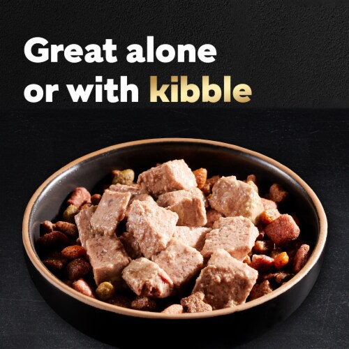Cesar Soft Wet Puppy Food Chicken & Beef Recipe Classic Loaf in Sauce Perspective: left