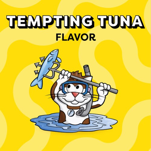 Temptations Classic Crunchy and Soft Cat Treats Tempting Tuna Flavor Perspective: left