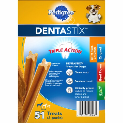 Pedigree® Dentastix™ Large Dog Dental Treat Variety Pack Perspective: left