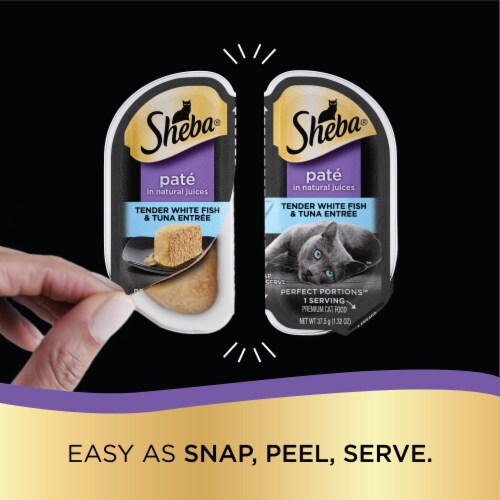 Sheba Perfect Portions Whitefish & Tuna Adult Wet Cat Food Pate Perspective: left
