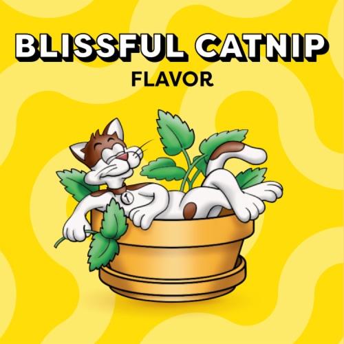 Temptations Classic Blissful Catnip Crunchy and Soft Adult Cat Treats Perspective: left