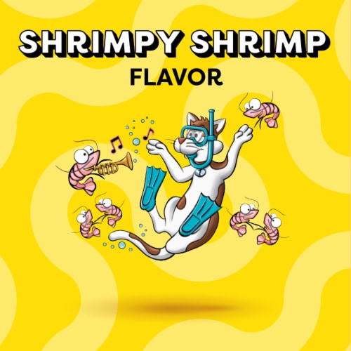 Temptations Classic Crunchy and Soft Cat Treats Shrimpy Shrimp Flavor Perspective: left
