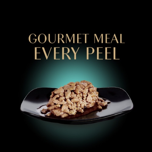 Sheba Perfect Portions Adult Wet Cat Food Cuts in Gravy Roasted Chicken Salmon & Turkey Variety Pack Perspective: left