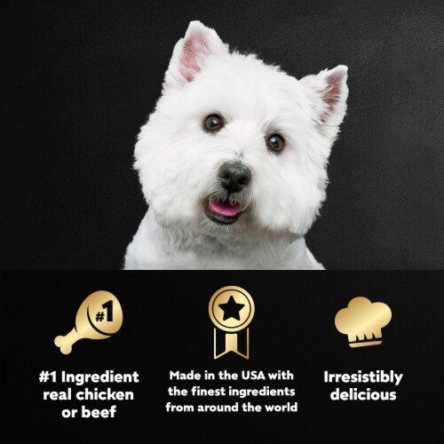Cesar Loaf & Topper Soft Wet Dog Food Bacon Feast Rotisserie Chicken & Angus Beef Variety Pack Perspective: left