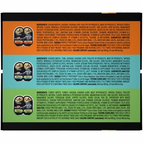 Sheba Perfect Portions Cuts in Gravy Wet Cat Food Variety Pack Perspective: left