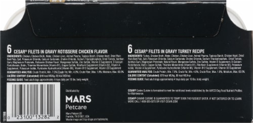 Cesar Poultry Lovers Wet Dog Food Variety Pack Perspective: left