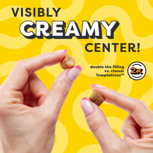 Temptations Tender Fills Crunchy and Soft Cat Treats Roasted Chicken Flavor Perspective: left