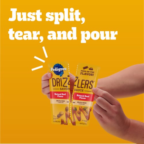 Pedigree Drizzlers Adult Wet Dog Savory Sauce Multipack Perspective: left
