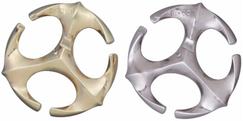 Hanayama Rotor Level 6 Cast Puzzle Perspective: left