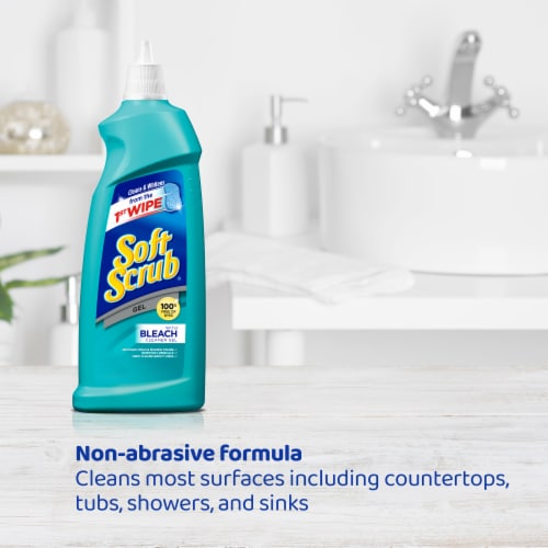 Soft Scrub® with Bleach Cleaner Gel Perspective: left