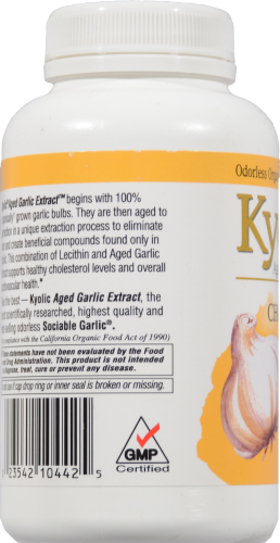 Kyolic Lecithin Cholesterol Capsules Perspective: left