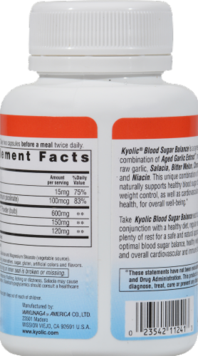 Kyolic Blood Sugar Balance Perspective: left